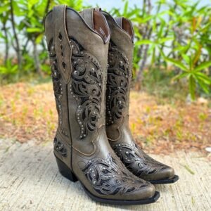 Bota Bico Fino Capuccino