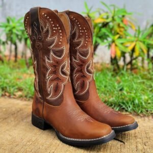 Bota Texana Feminina Goyazes Dallas Tabaco