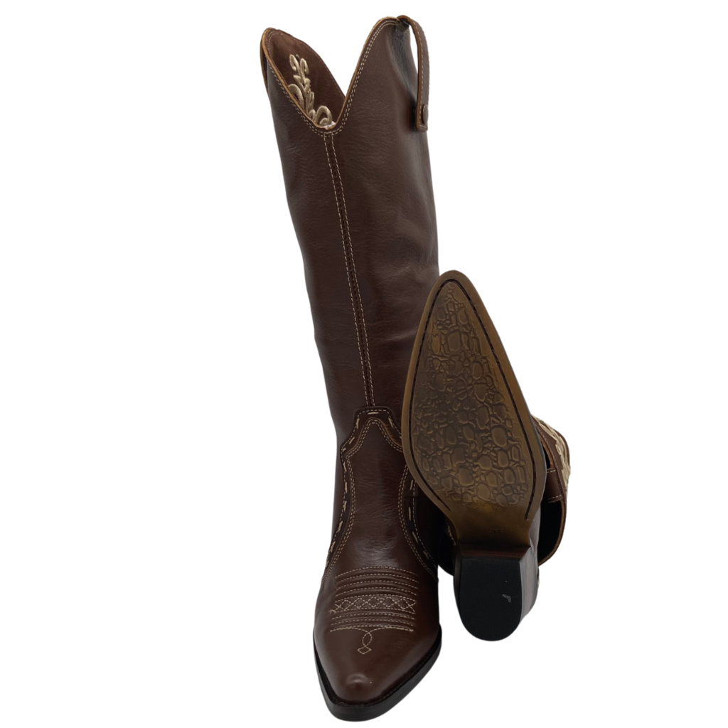 Bota Fem West Country Bico Fino Amarula - Imagem 6