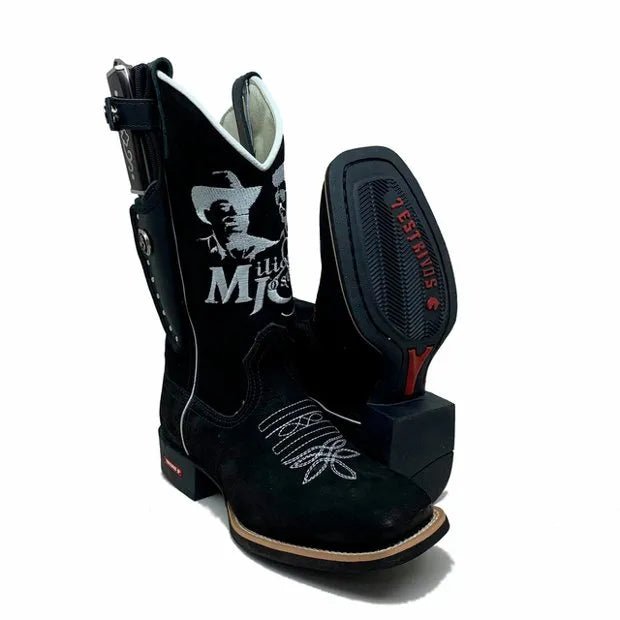 BotaFaca Milionário e José Rico
- Couro Nobuck Preto | Bordado Branco - Imagem 2