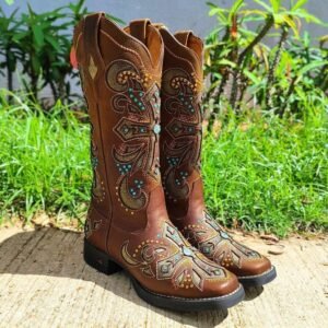 Bota Texana Feminina Goyazes Dallas Tabaco