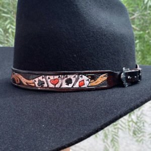 Bandinha Para Chapéu Couro Cartas
