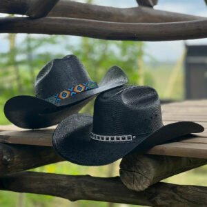 COMBO 02 CHAPÉU MUNDIAL AMERICANO BRILHANTE TRIBAL - PRETO