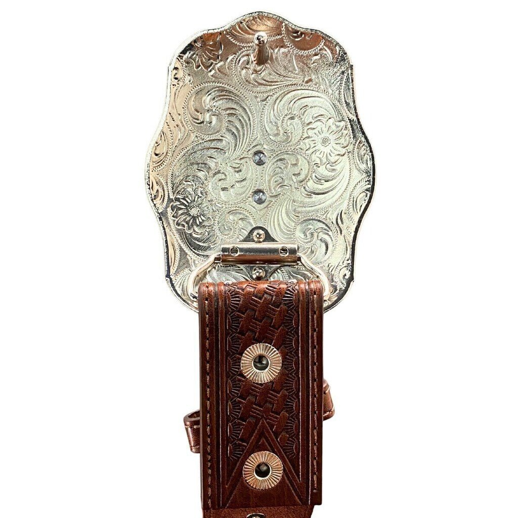 Cinto Síntético Com Fivela Marrom - Imagem 3