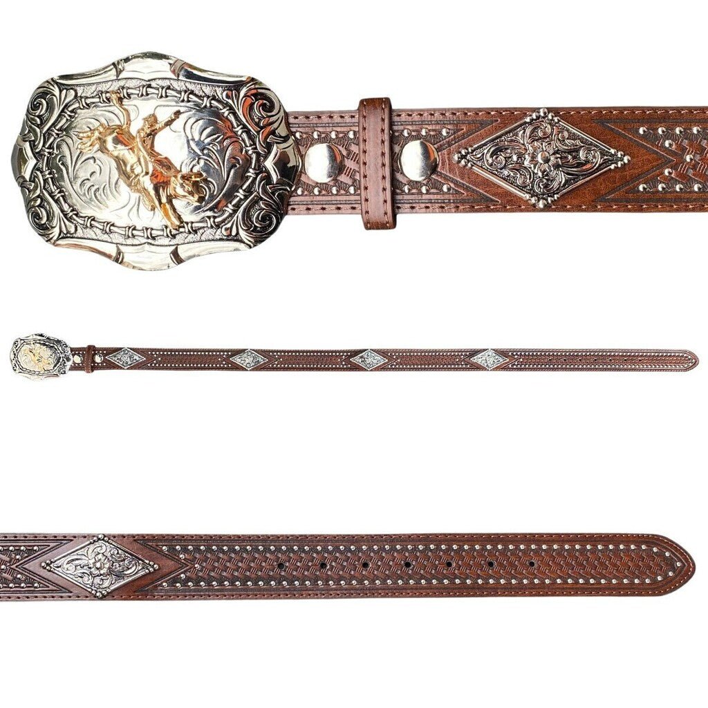 Cinto Síntético Com Fivela Marrom - Imagem 2