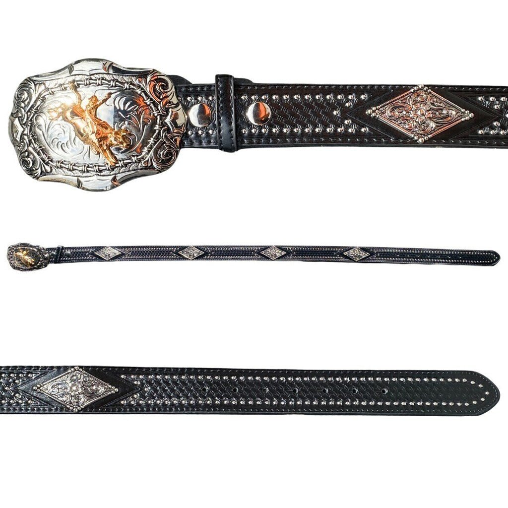 Cinto Síntético Com Fivela Preto - Imagem 2