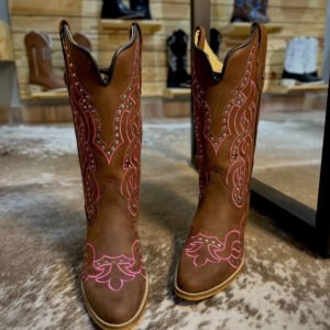 Texana Arena Horse Nescau / Bordado Rosa / Com Metais