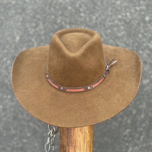 CHAPÉU PRALANA GUSTAVO LIMA 5X CAMPO II ABA 10 - MARROM