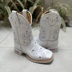 CAPOTA FLORÊNCIA COURO BRANCO COM STRASS