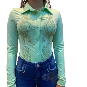 Body Strass Country&Cia Verde