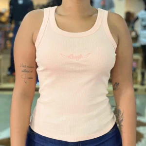 Regata Feminina Canelado Dien Bordado