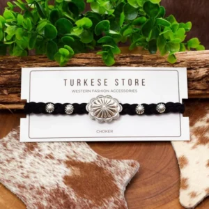 Choker Turkese Store Montana Preta