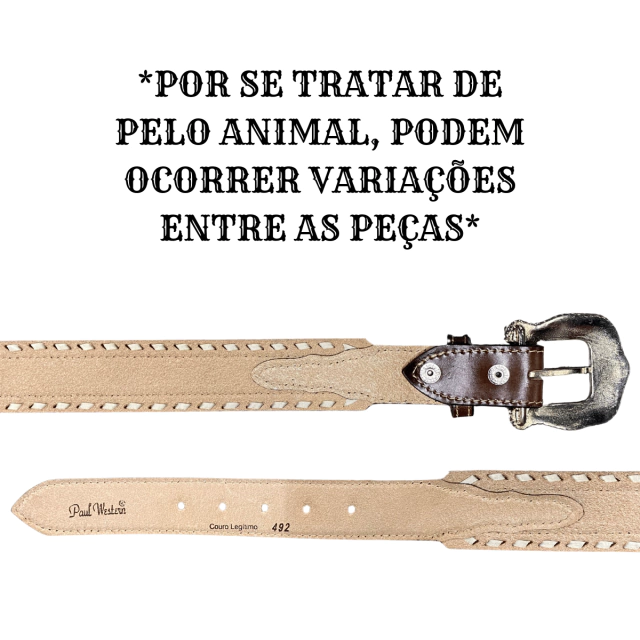 Cinto Paul Western Pelo - Imagem 2