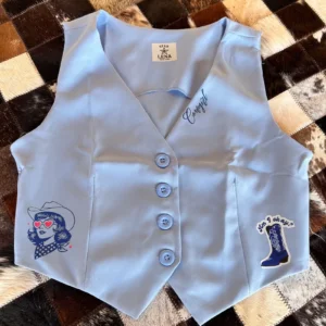 Colete azul bebê