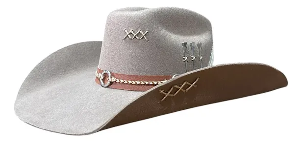 Chapeu 3 Cravos Americano Castor - Imagem 2