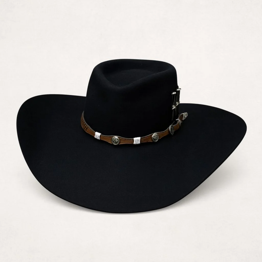 Chapeu 3 Cravos Americano Preto - Imagem 3