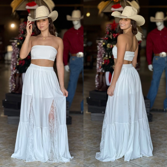 Conjunto Unicorn Western Maisa Branco - Imagem 2