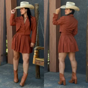 Conjunto College Style Terra Cota