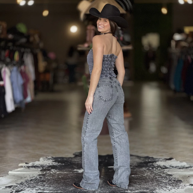 Conjunto Lady Anastasia Assimétrico Gray Brilho - Imagem 2