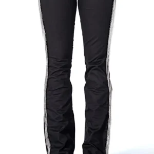 Calça Jeans Johnson Black Com Franjas Zenz - ORIGINAL